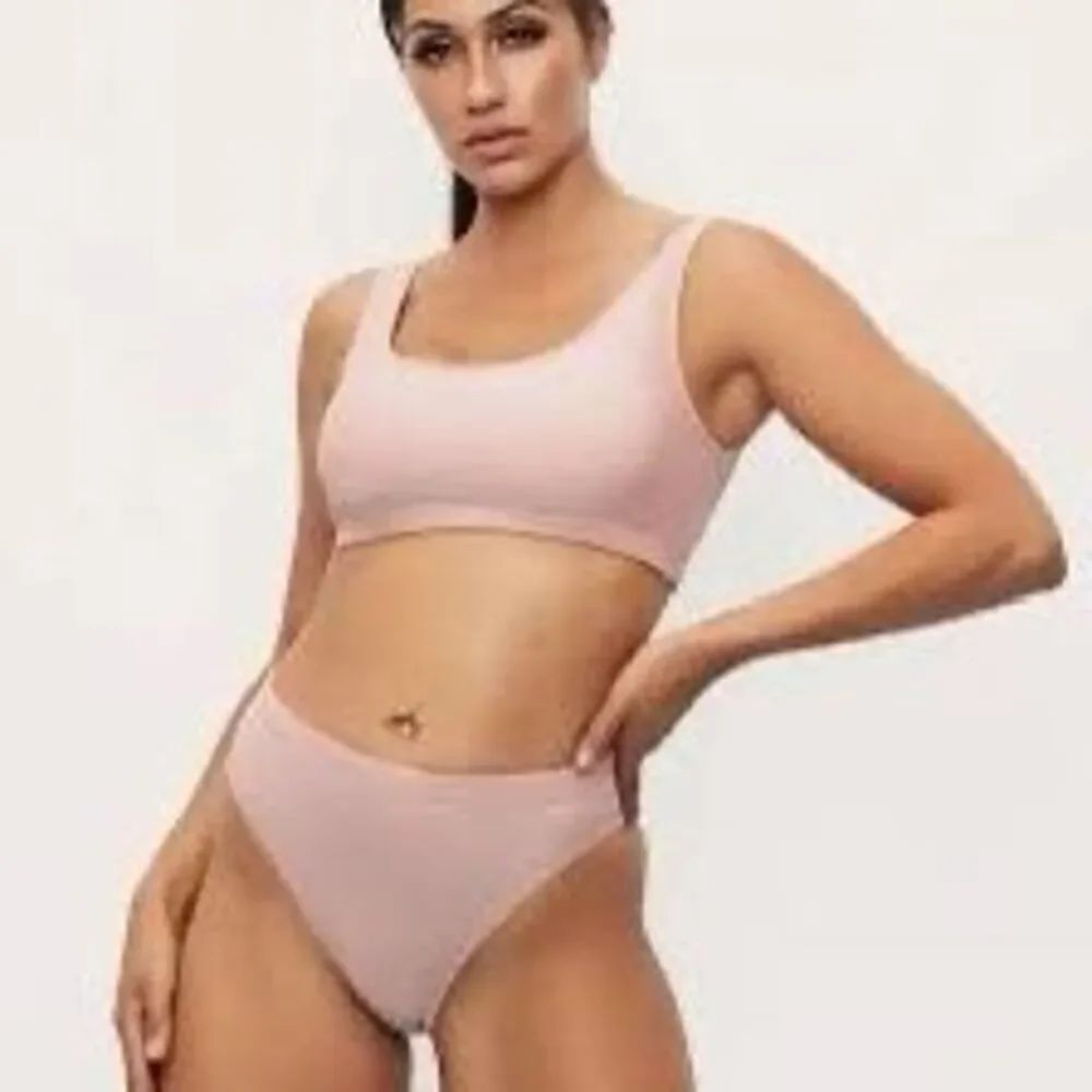 High waisted light pink bikini size medium